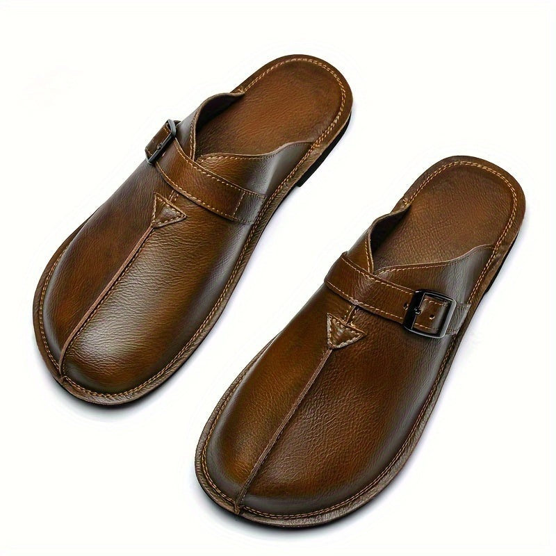 Herren Pantoletten mit Schnalle – Modische Slip-On Sandalen für Freizeit & Alltag