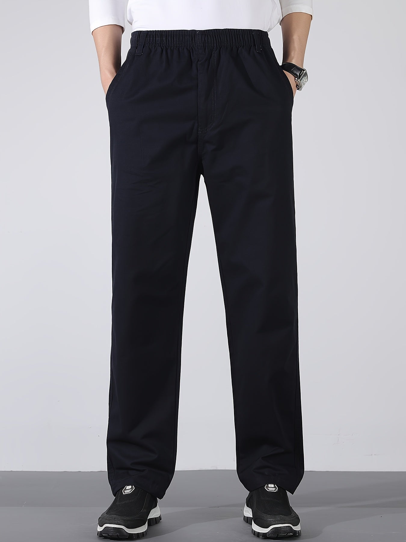 Herren Gerade Schnitt Freizeithose – Bequeme Alltags- und Businesshose
