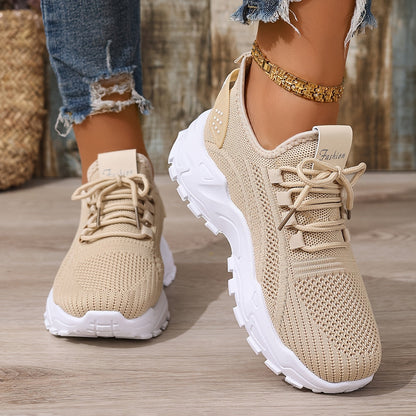 Damen Sneaker Atmungsaktiv Sportlich Freizeit Laufschuhe