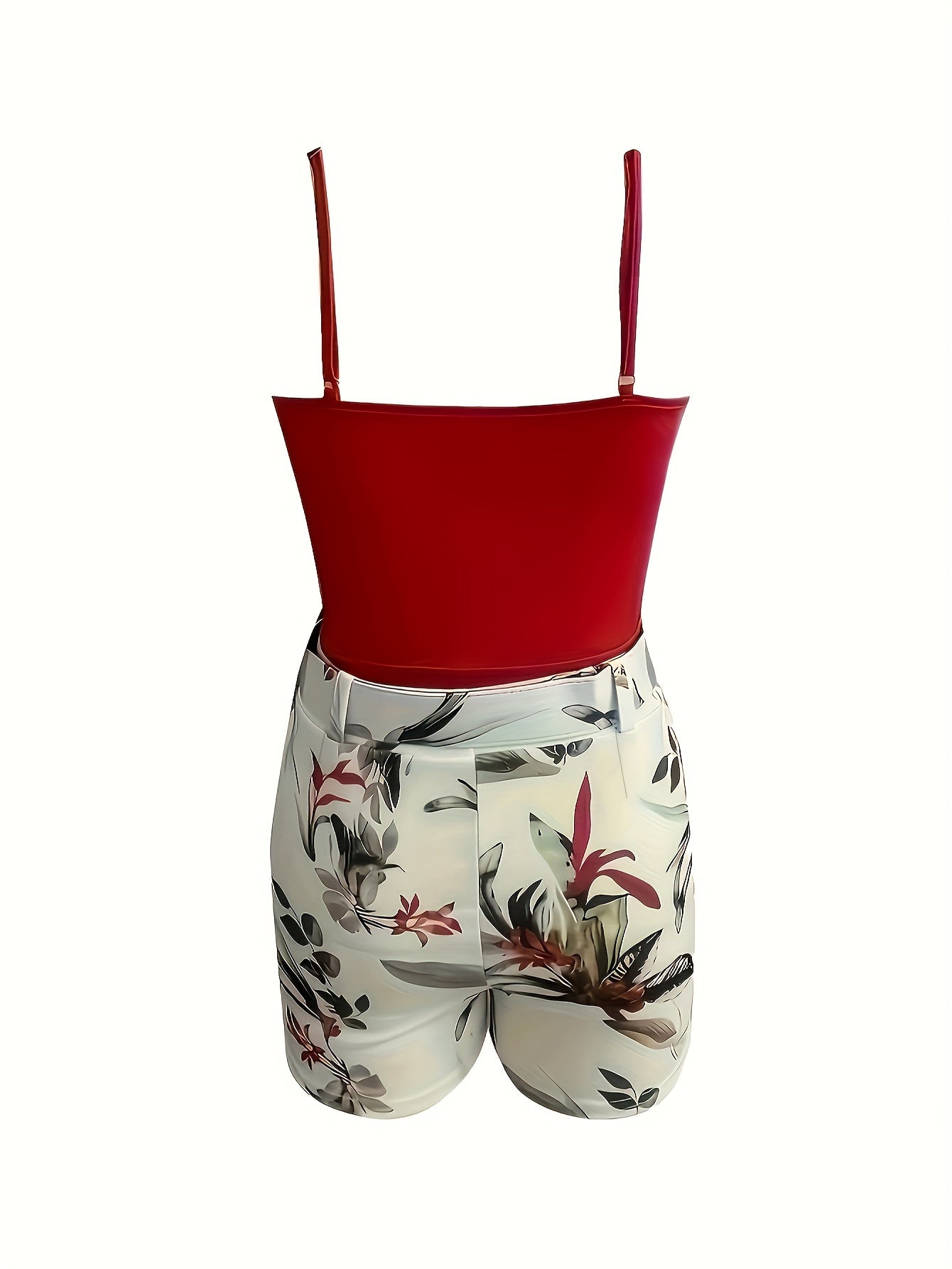Damen Sommer-Outfit mit Wickel-Top und High-Waist Shorts – Eleganter Freizeitstil für den Alltag