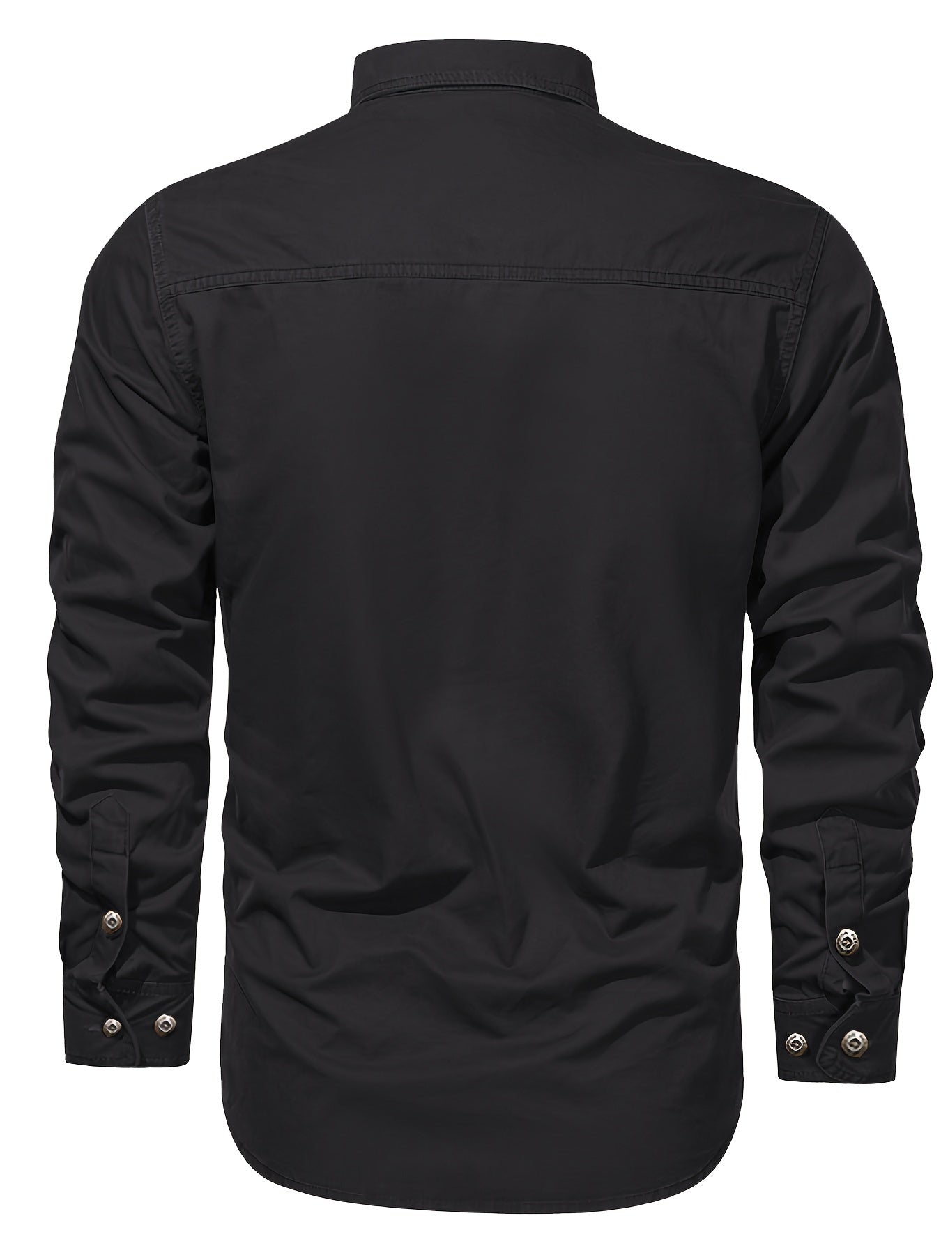 Herren Outdoor-Freizeithemd im Utility-Stil – Langarm, Casual, ideal für Abenteuer und Alltag