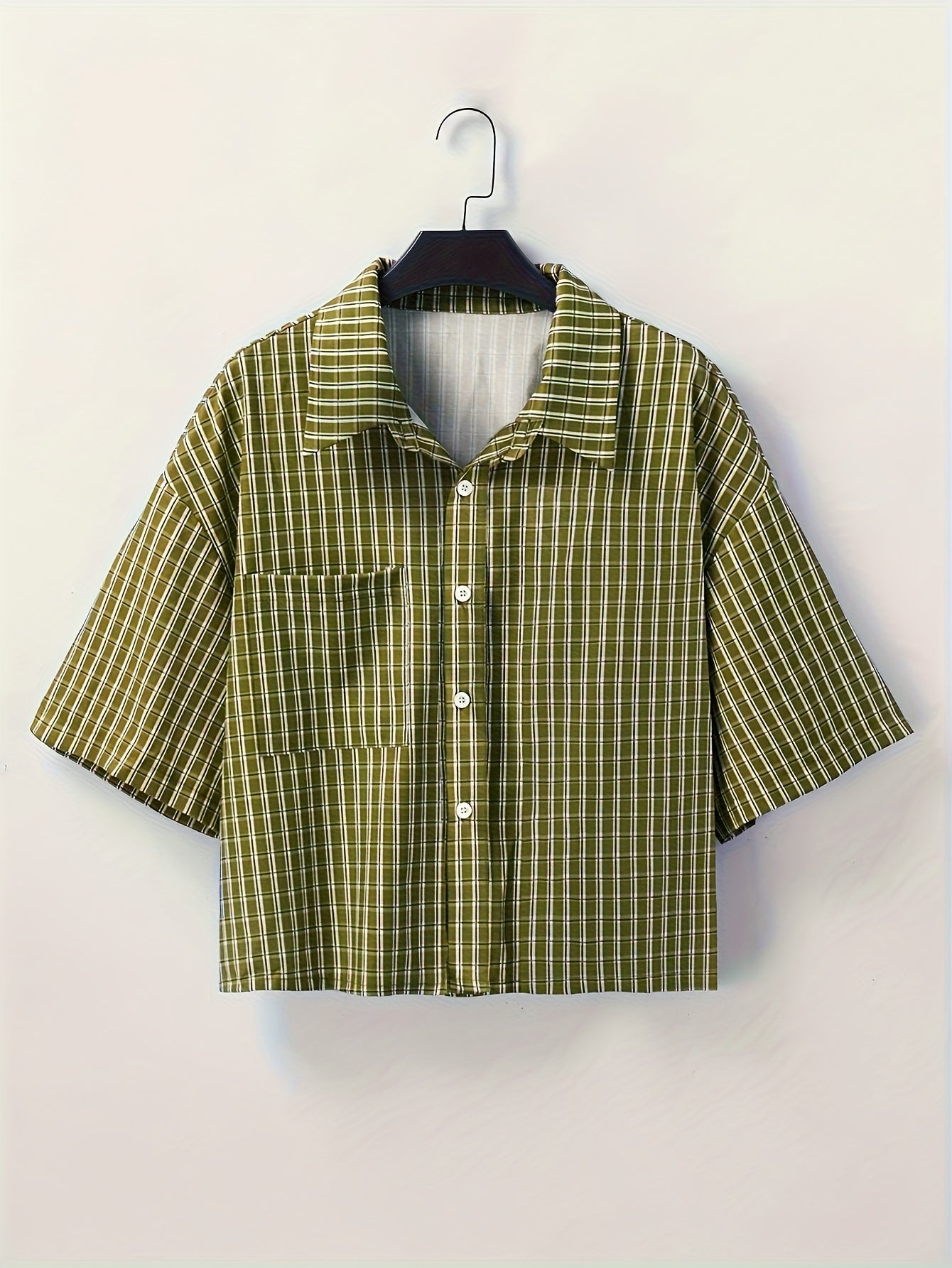 Herren Kurzarm-Hemd im modernen Streetstyle Look – Lässiges Oversize Design für Alltag und Freizeit