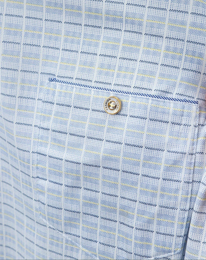 Herren Polohemd Kariert Modern Business Casual