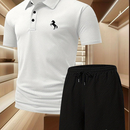 Herren Polo Set mit Shorts – Elegantes Freizeit-Outfit für Alltag und sportliche Aktivitäten