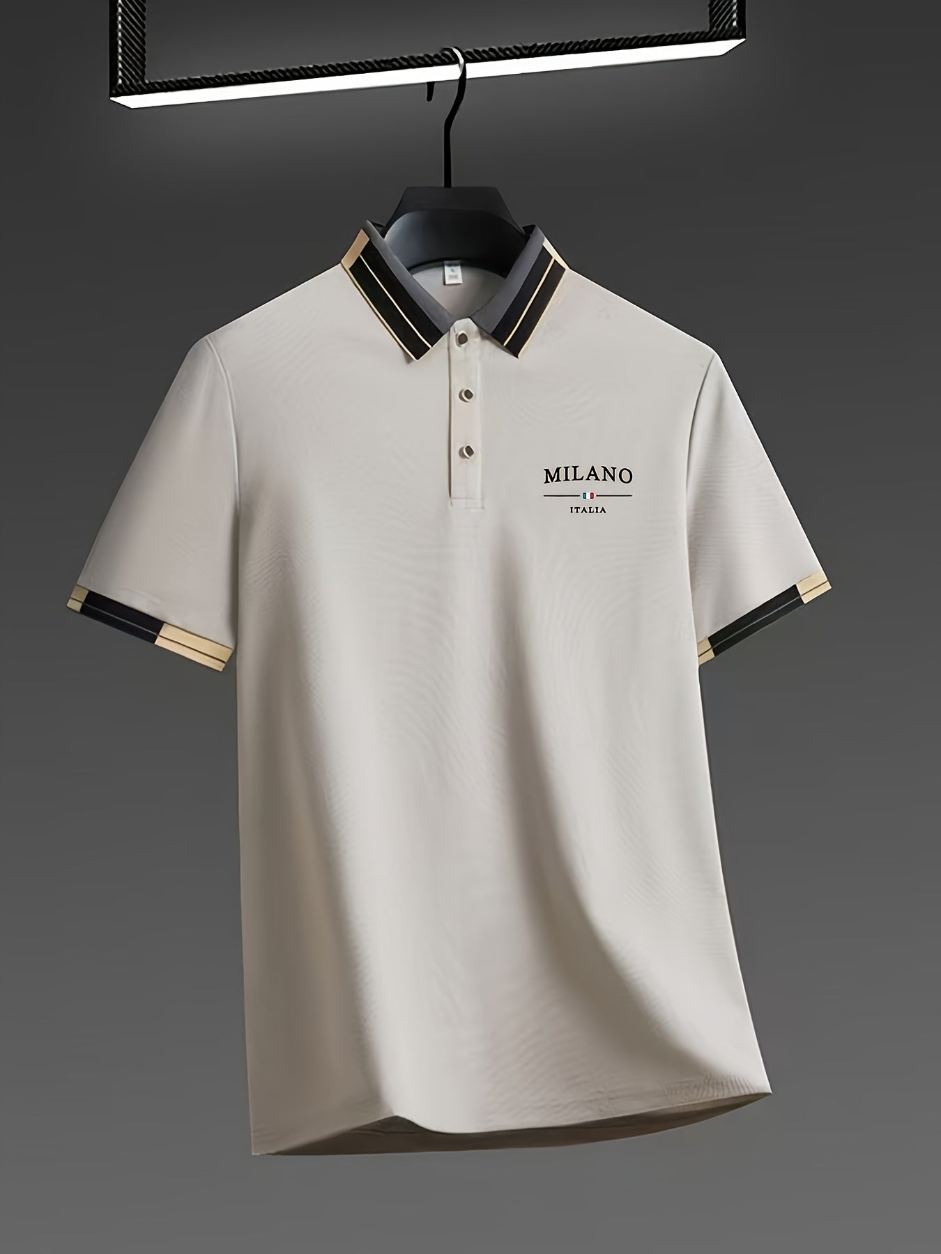 Herren Polohemd Milano Italia – Elegantes Freizeit Poloshirt mit modernem Kragen-Design