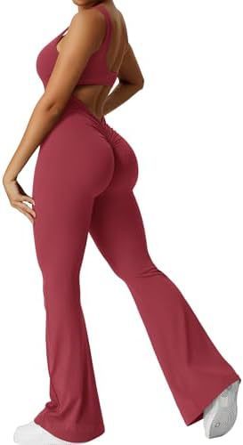 Melissa – Ärmellose Jumpsuits mit Schlaghose für Fitness und Yoga