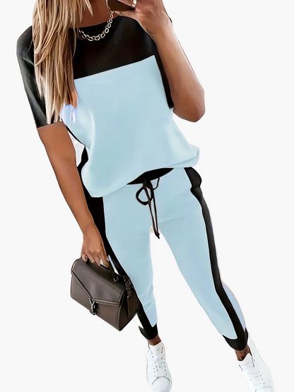 Damen Freizeit Trainingsanzug Zweiteiler – Eleganter Style für Alltag und Sport