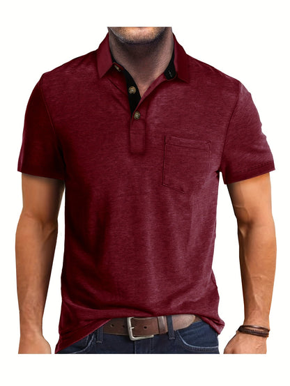 Herren Polohemd mit Brusttasche – Stilvolles Freizeitshirt für Alltag und Büro
