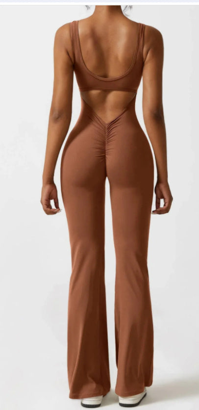 Angela – Nahtloser Yoga-Bodysuit mit Hohldesign
