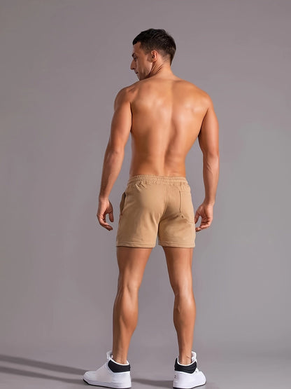 Herren Sportliche kurze Trainingsshorts mit Kordelzug – Bequeme Fitness- & Freizeithose