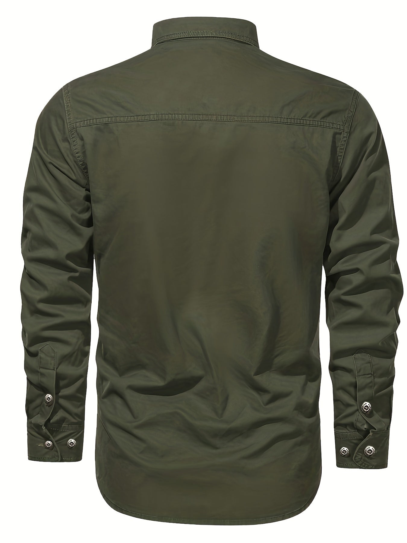 Herren Outdoor-Freizeithemd im Utility-Stil – Langarm, Casual, ideal für Abenteuer und Alltag