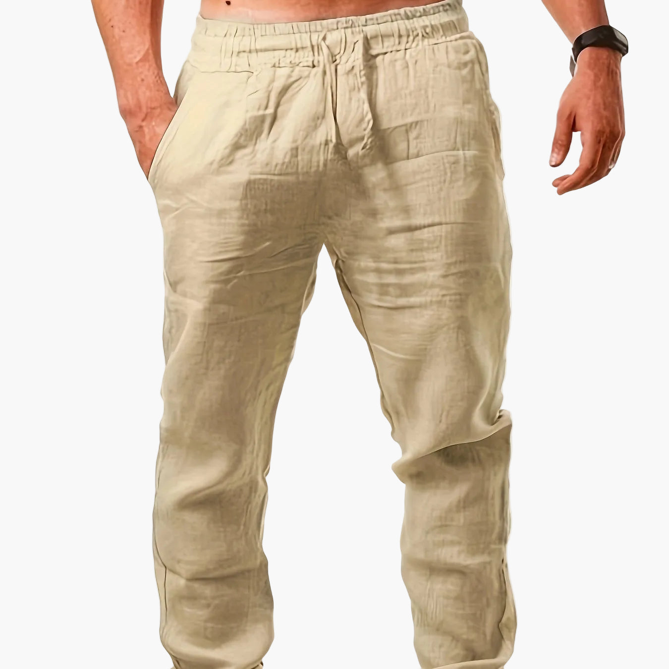 Herren Freizeithose mit Kordelzug – Bequeme Sommerhose für Alltag und Urlaub