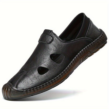 Herren Freizeitschuhe Sommer Slip-On mit Cut-Outs – Bequeme Alltagsschuhe für Herren