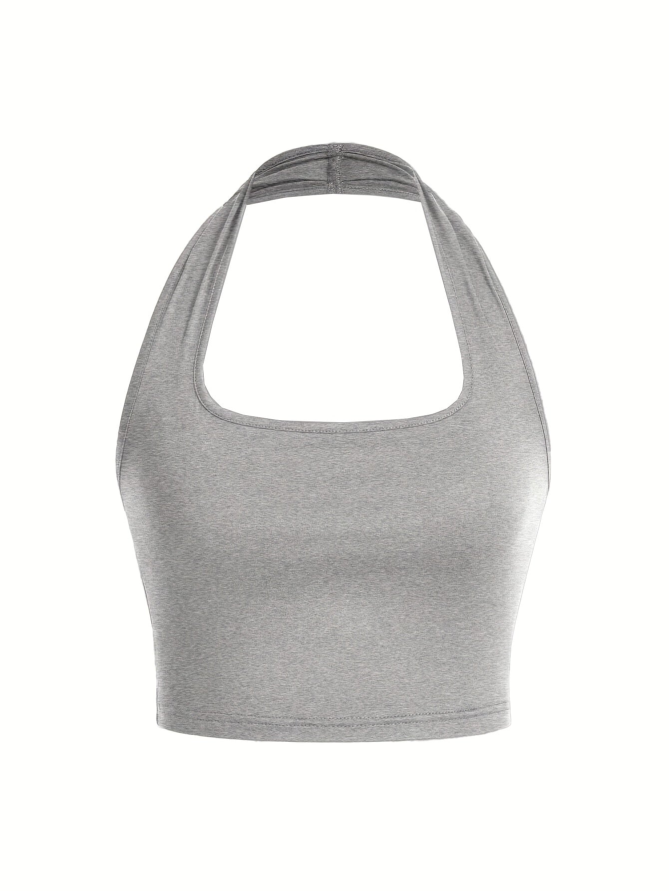 Damen Halterneck Crop Top – Rückenfrei, Sommer, Modisch, Freizeit