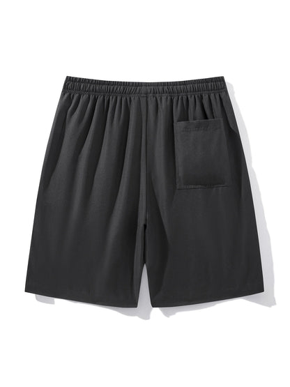 Herren Sport-Shorts mit Zipper-Taschen und Kordelzug – Ideal für Freizeit & Training