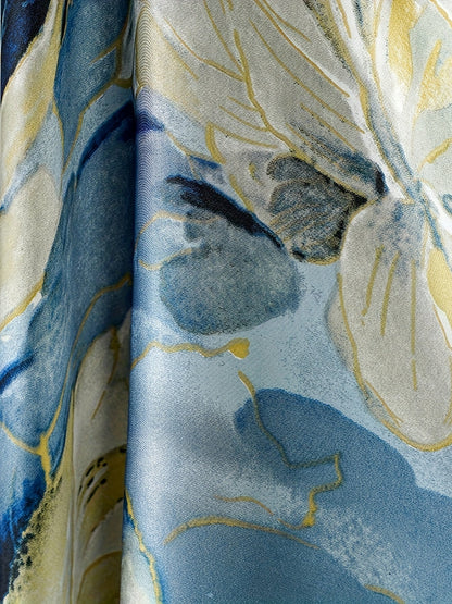 Damen Boho Strandponcho mit floralen Mustern – Perfekt für Urlaub und Sommer