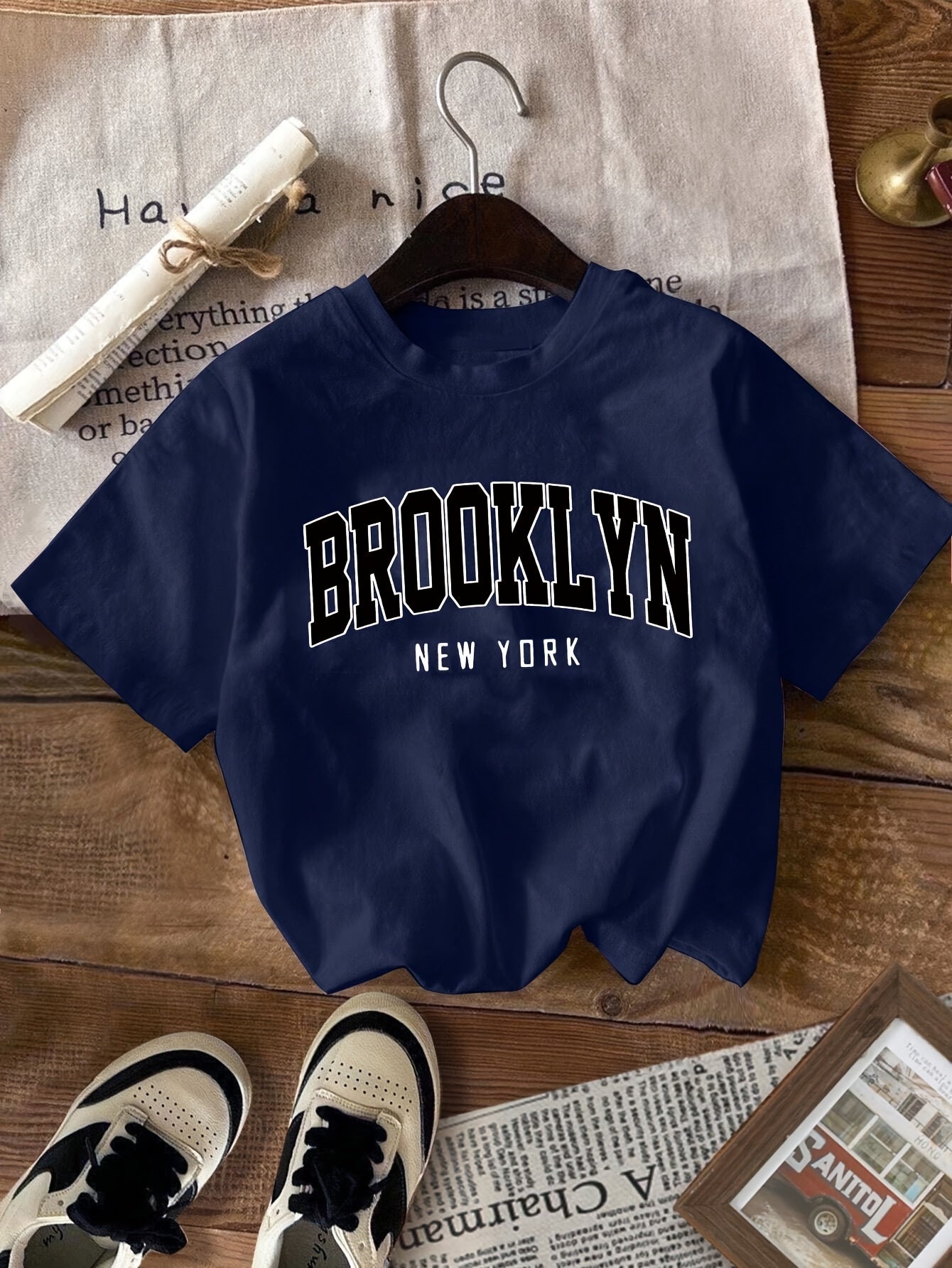 Damen Brooklyn New York Urban Streetstyle T-Shirt – Lässiges Freizeitshirt für Sommer