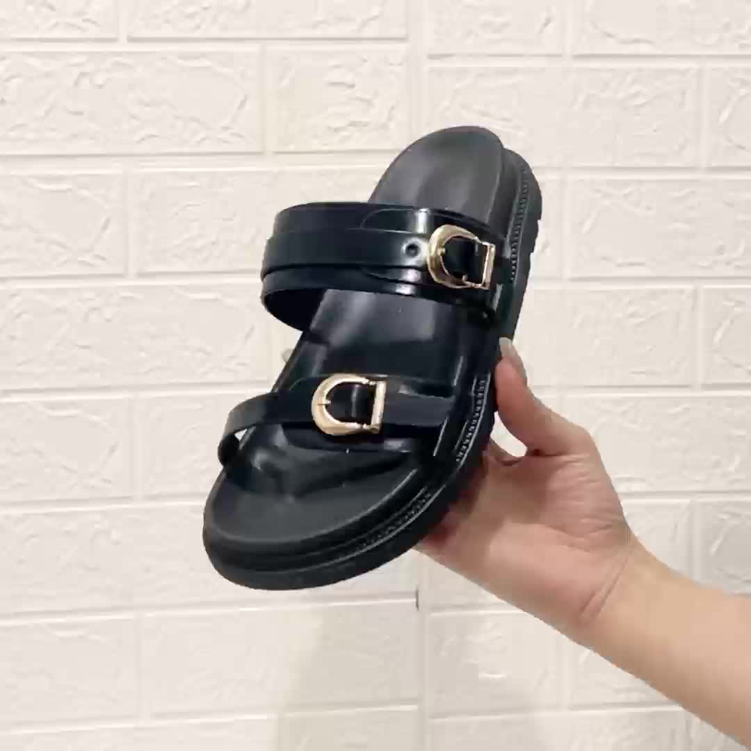 Damen Komfort-Sandalen mit doppelter Schnalle – Modische Freizeitschuhe für den Sommer