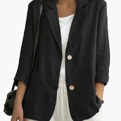 Damen Blazer Elegant Locker Business Freizeitjacke
