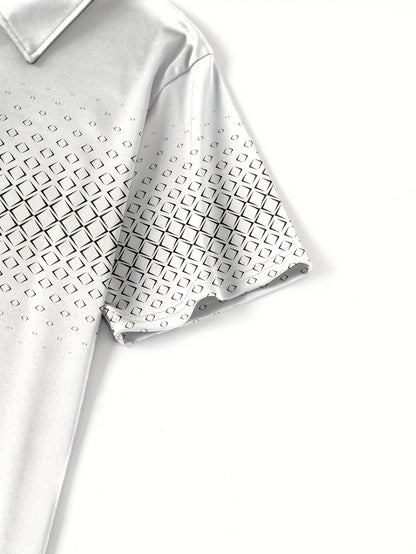 Herren Polo-Shirt mit modernem Muster – Stilvolles Freizeitshirt für Alltag und City