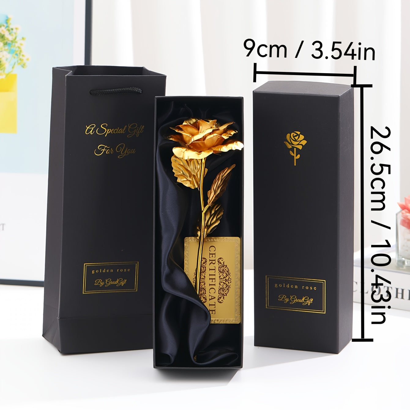 Edle Geschenkrose im Geschenkkarton – Dekorative Blume für Muttertag, Damen, Geschenkidee, Wohnaccessoire