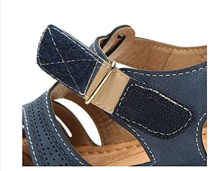Damen Komfort Slip-On Sandalen – Bequeme Keilsandalen für Alltag & Freizeit