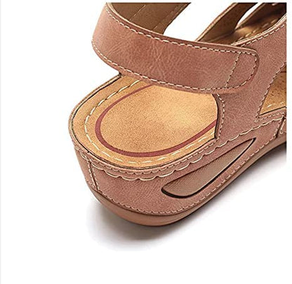 Damen Komfort Slip-On Sandalen – Bequeme Keilsandalen für Alltag & Freizeit
