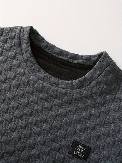 Herren T-Shirt mit Waffelstruktur und modernem Schnitt – Freizeit & Urban Style