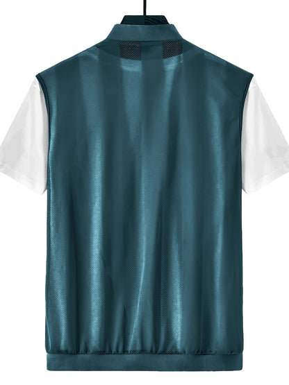 Herren Weste mit Reißverschluss und sportlichem Design – Ideal für Freizeit und Outdoor