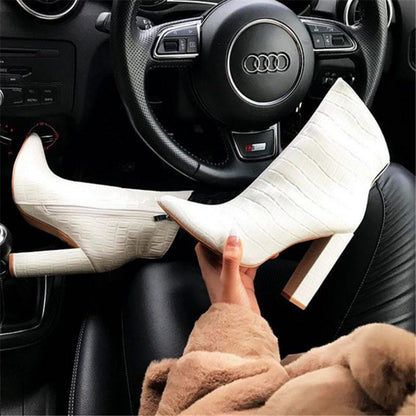 Kathryn – Lederstiefeletten mit Absatz für Damen