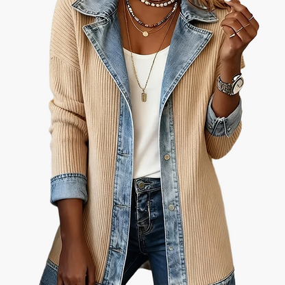 Damen Blazer im Denim-Look – Eleganter Casual Style für Business & Freizeit