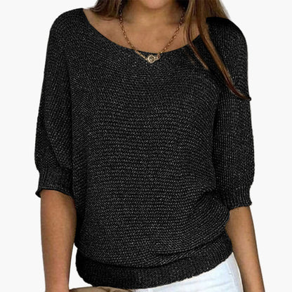 Damen Strickpullover Locker Freizeit Eleganz – Ideal für Alltag & Büro