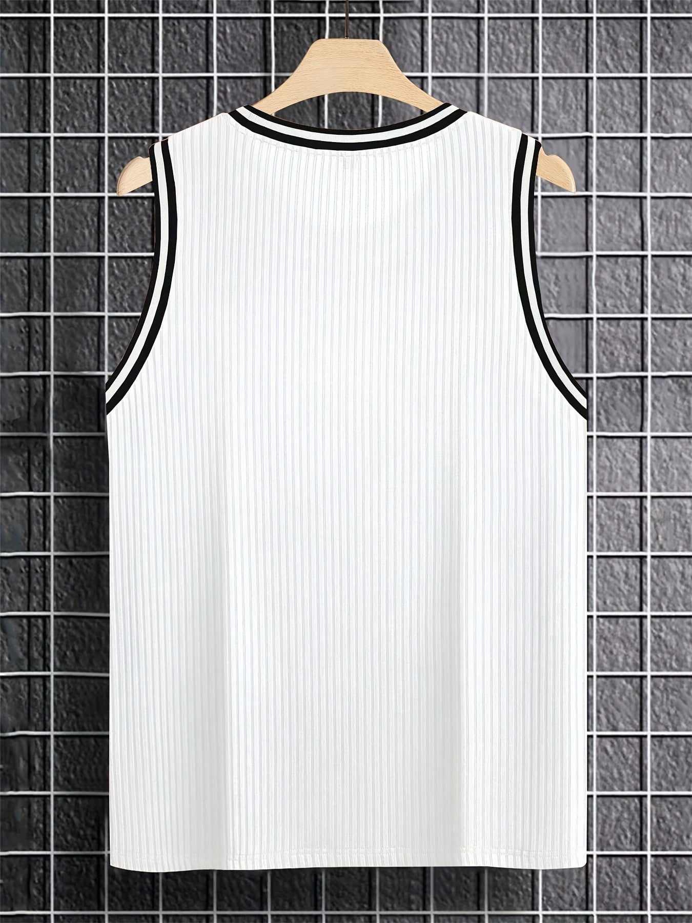 Herren Tanktop Sportlich mit Kontrastdetails – Lässiges Freizeit- und Fitnessshirt