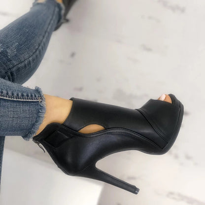Vanessa – Damen High Heels mit Fischmaul