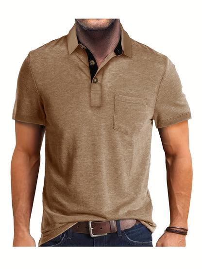 Herren Polohemd mit Brusttasche – Stilvolles Freizeitshirt für Alltag und Büro