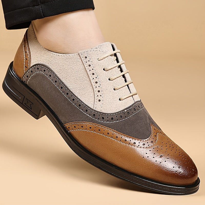 Herren Business Brogue Oxford Schuhe – Eleganter Vintage-Stil für Alltag & Büro