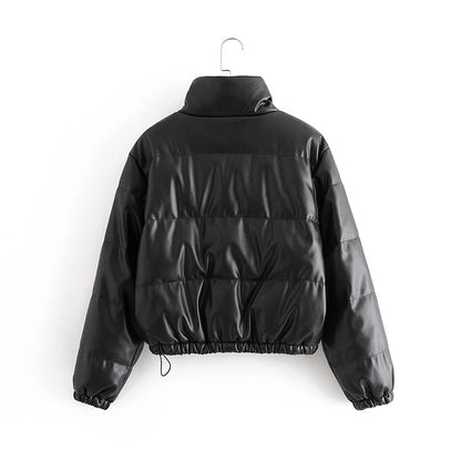 Michael – Fauxleder Baumwolljacke im Street-Style