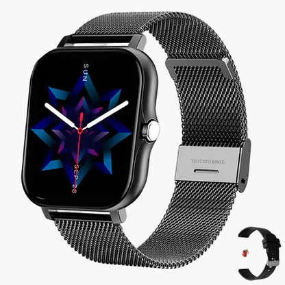Damen Smartwatch im modernen Design – Fitness Tracker mit Herzfrequenz, Schlafüberwachung & Social Media Benachrichtigungen