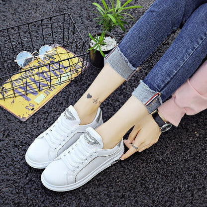 Leanne – Damen Sneaker mit Spitzen und Pailletten