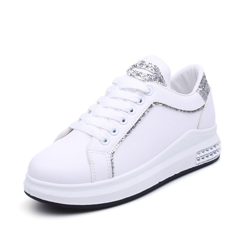 Leanne – Damen Sneaker mit Spitzen und Pailletten