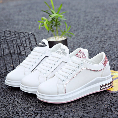 Leanne – Damen Sneaker mit Spitzen und Pailletten