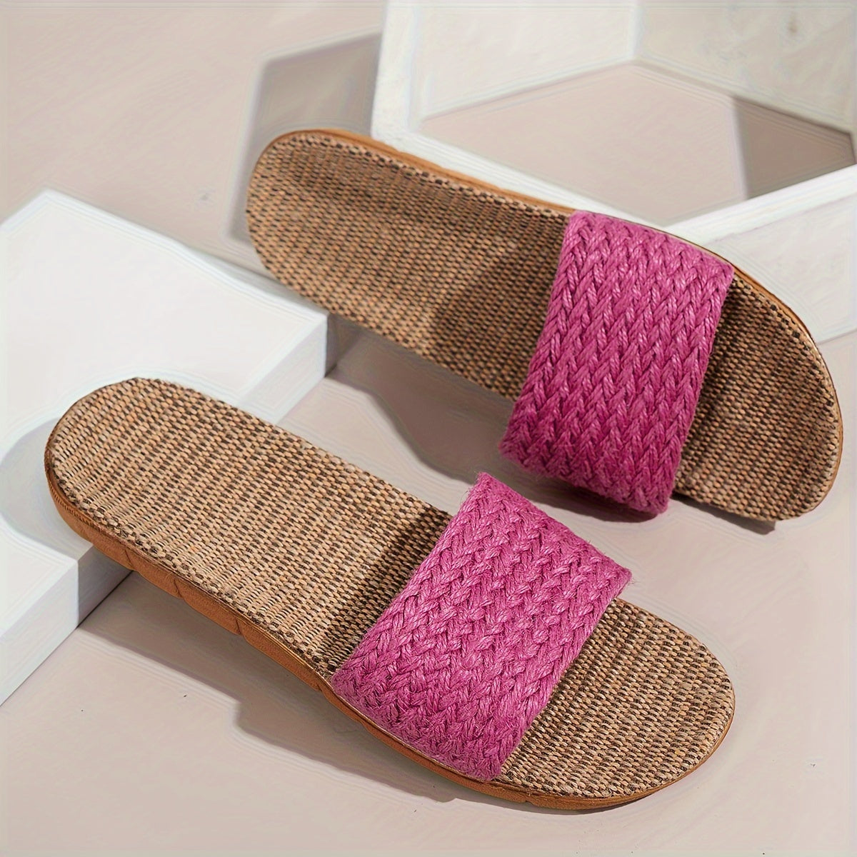 Damen Komfort-Slipper Sandalen für den Sommer – Bequeme Freizeitschuhe mit offenem Zehenbereich