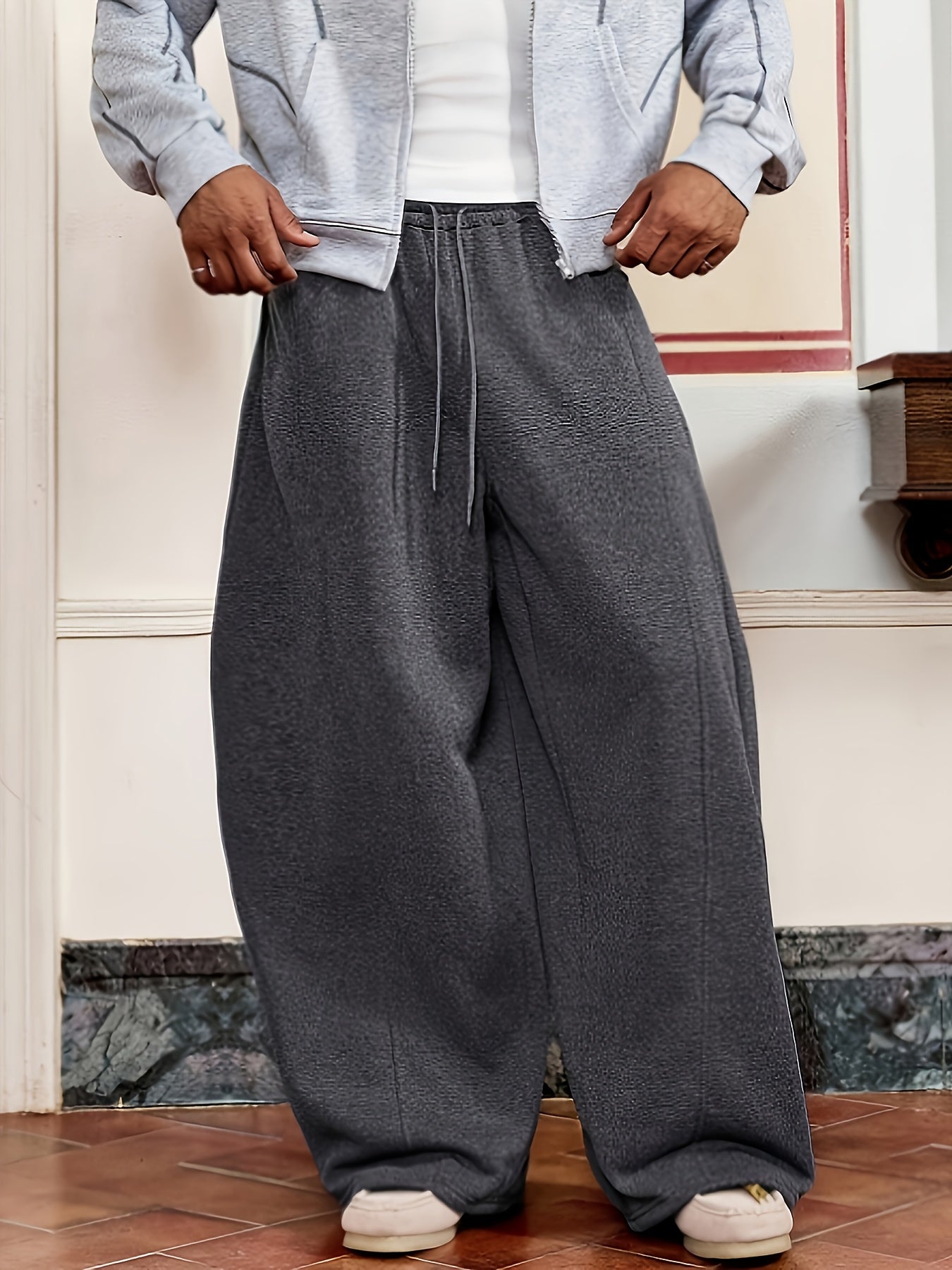Herren Weite Oversize Jogginghose Streetstyle Komfort