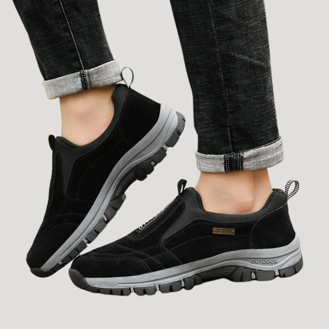 Herren Outdoor Slip-On Wanderschuhe – Bequeme Freizeitschuhe für Spaziergänge und Trekking