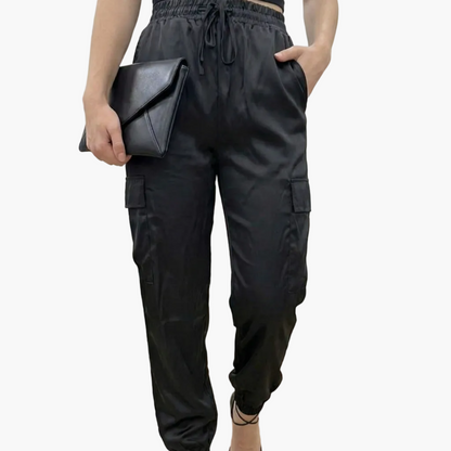 Damen Jogger-Hose mit Cargo-Taschen und modernem Schnitt – Stilvolle Freizeithose für Alltag und City-Looks