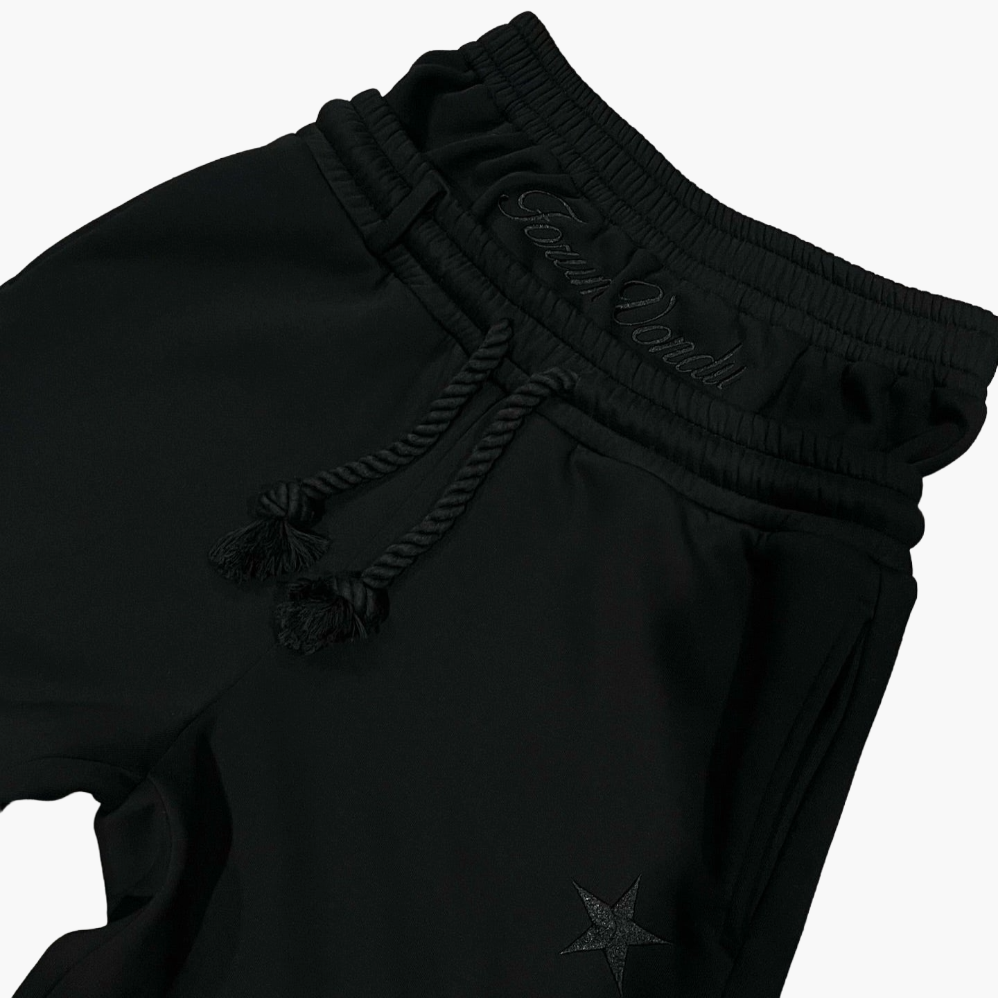 Unisex Baggy Jogginghose mit Kordelzug und Stern-Stickerei – Komfortable Freizeit- & Sporthose