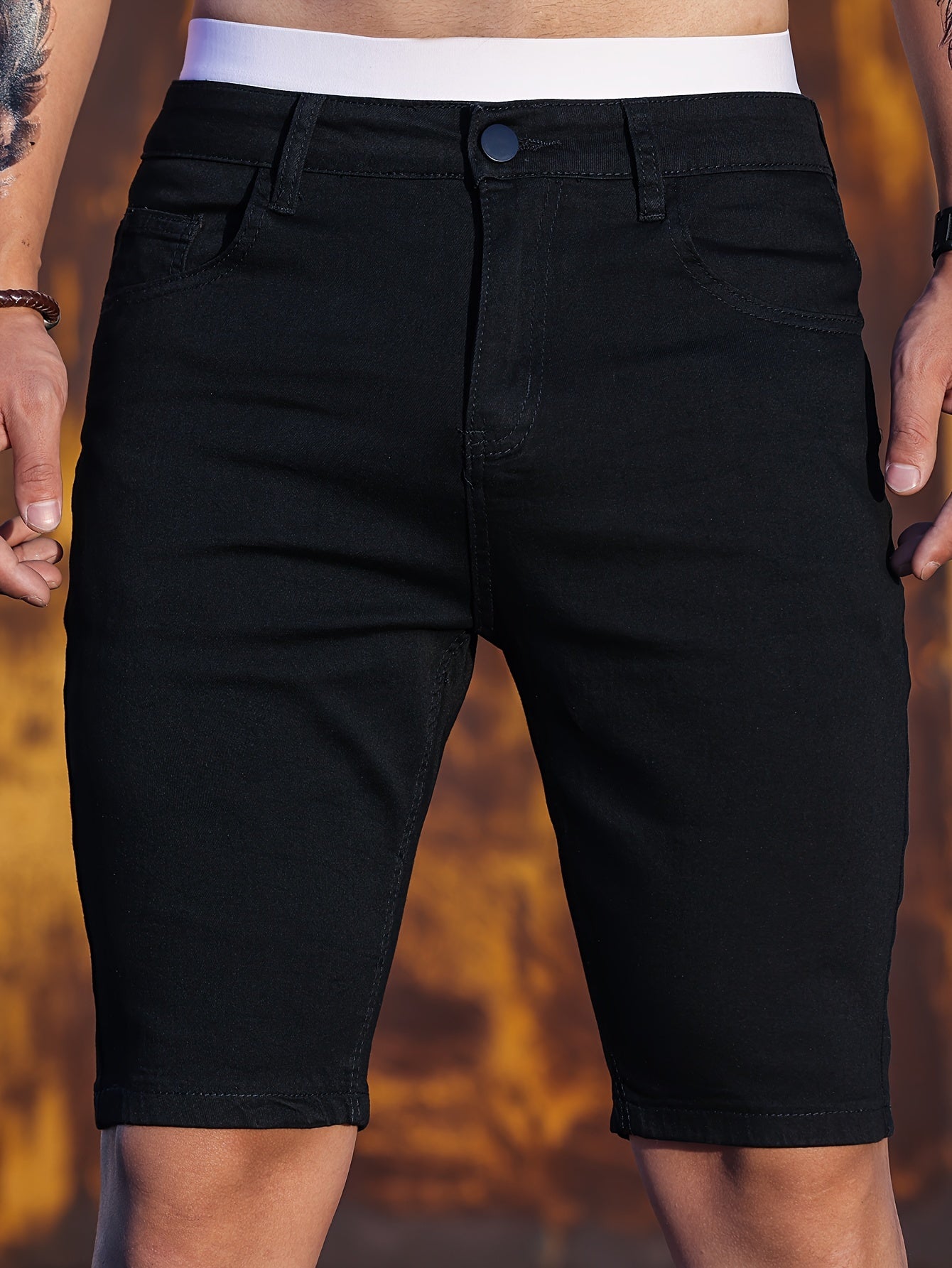 Herren Jeans Shorts im Skinny Fit – Modischer Freizeit-Basic für den Sommer