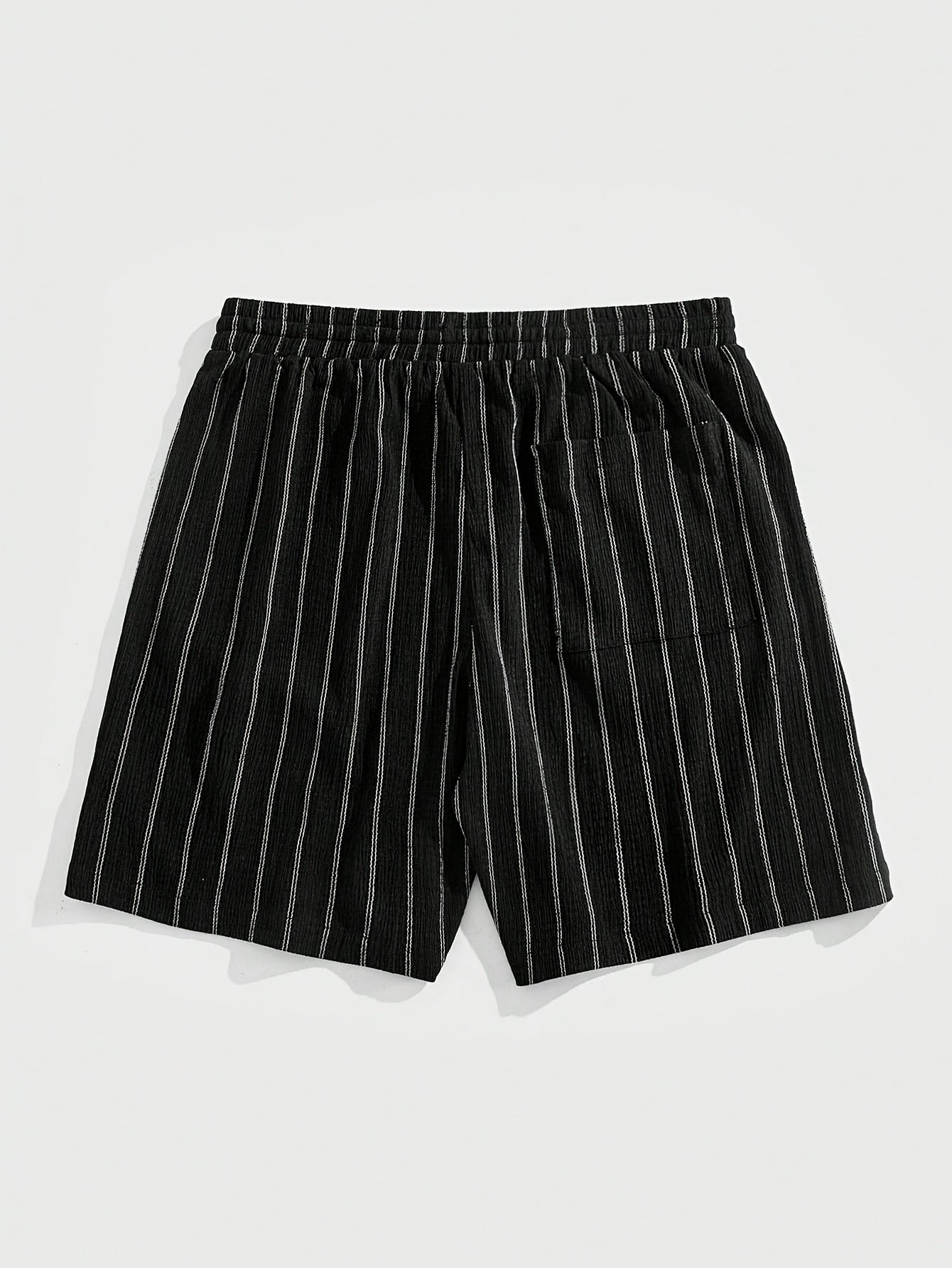 Herren Freizeithorts mit Nadelstreifen und Kordelzug – Stilvolle Sommer-Shorts für Alltag und Sport