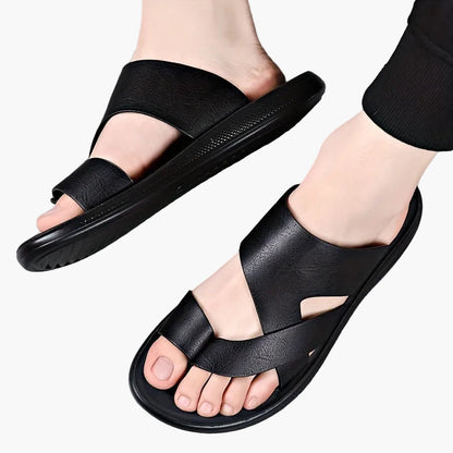 Herren Komfort-Sandalen für Alltag und Freizeit – Bequeme Slip-On Pantoletten mit sportlichem Design