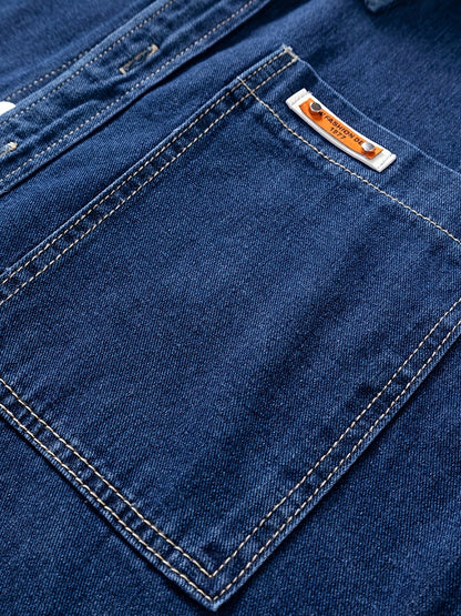Herren Denim Overshirt im Casual-Look für Alltag und Freizeit